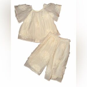 Zara Tulle-Floral Matching Set | size 18 months